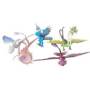 How to Train Your Dragon Figures Set 5 DragonToy Kids Play preloved Spin Master